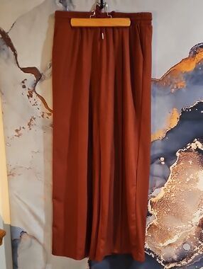 Cider Rust Orange Elastic Waist Trousers